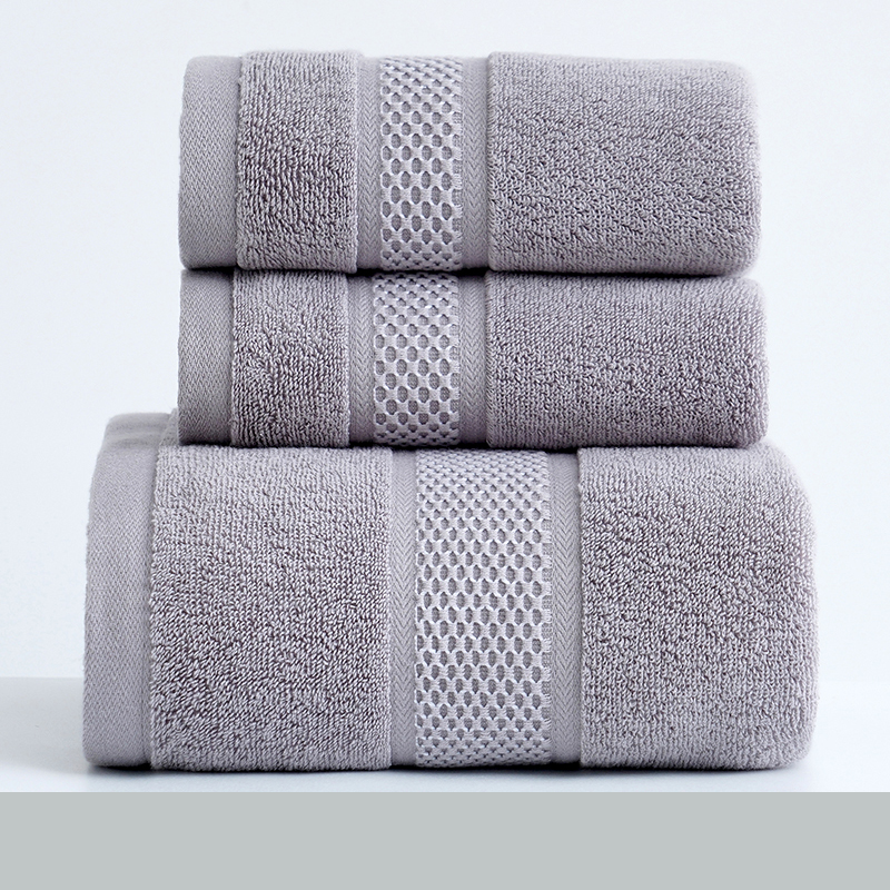 毛巾、浴巾套装（灰色）